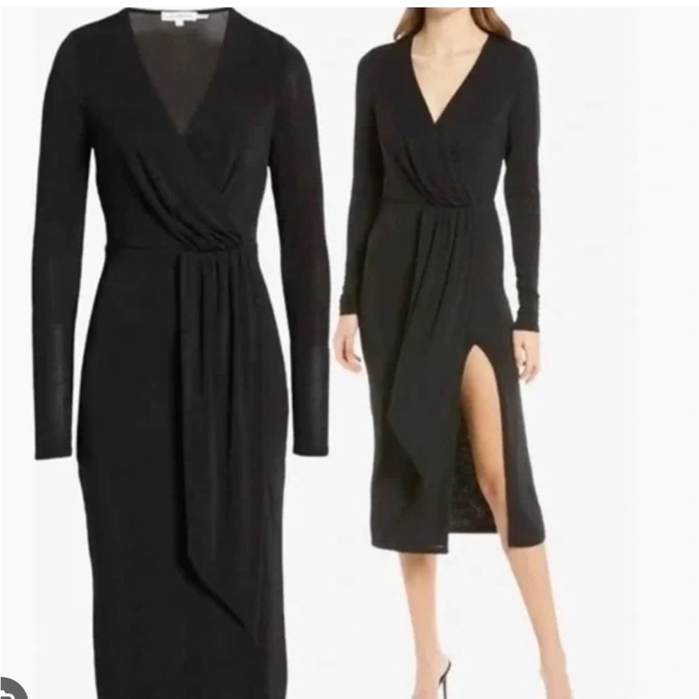 NWT Good American Shimmer Wrap Dress Size 0